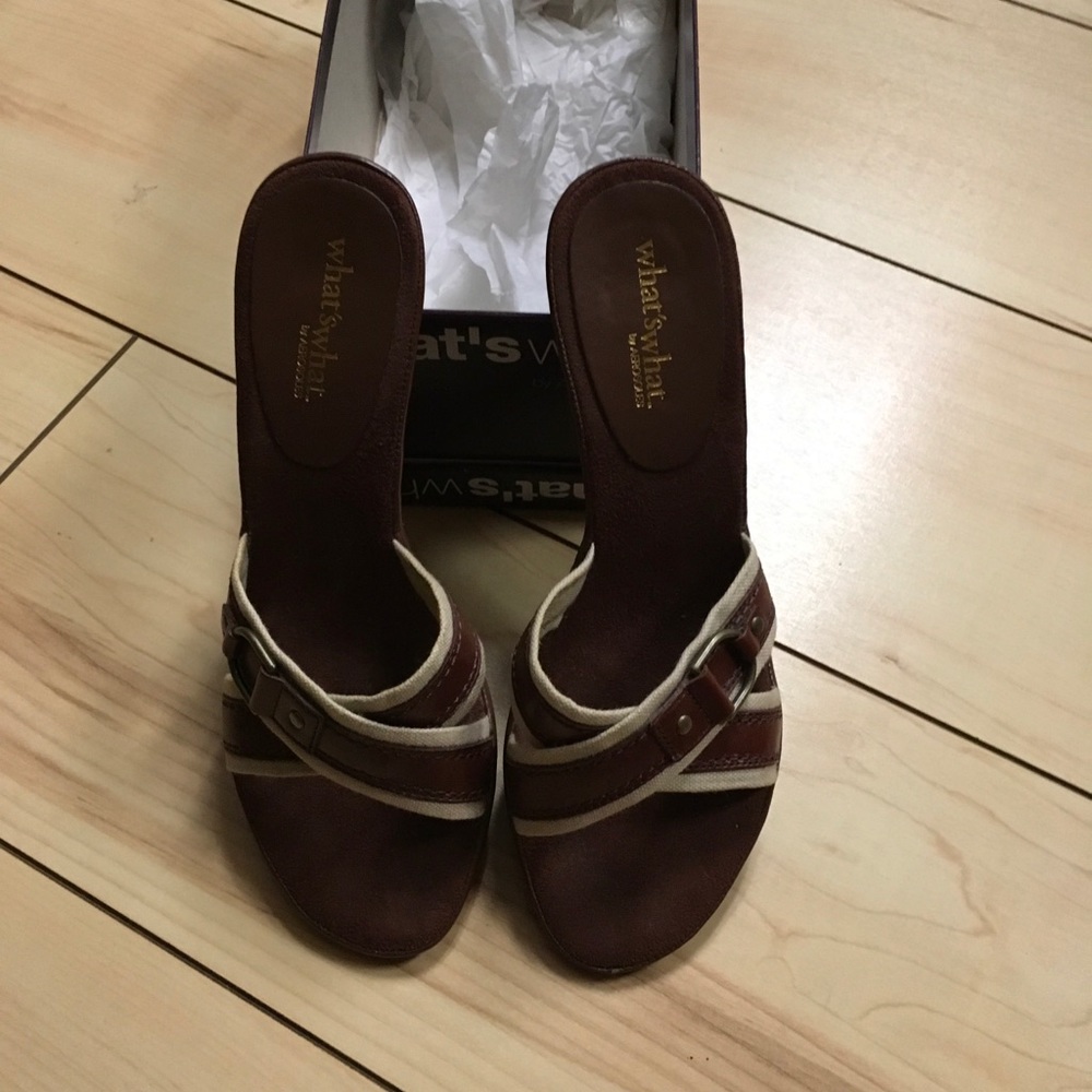 WHAT’S WHAT BY AEROSOLES LADIES POWER PLAY SANDALS